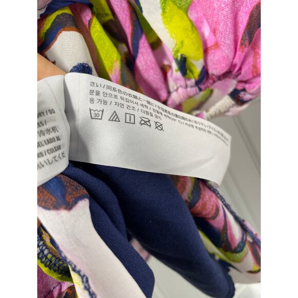 Abercrombie & Fitch, Medium, Floral Sweetheart Mini Dress, Tiered Skirt, Flowy - Picture 7 of 8